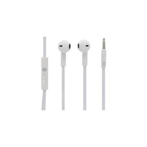 Mobilespec MBS10242 Stereo In-Ear Earbuds with In Line Mic - White