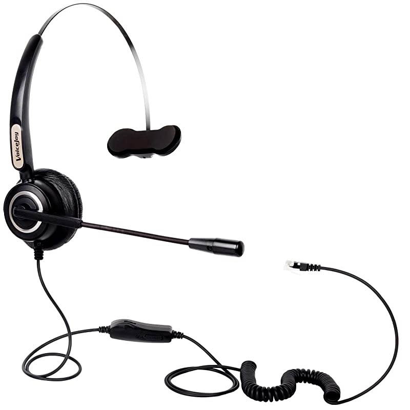 and Mute Switch Headset Office Monaural Headset with Microphone RJ9 Plug for Cisco IP Phones 794X 796X 797X 69XX Series and 881188418851886189418945896199519971 etc