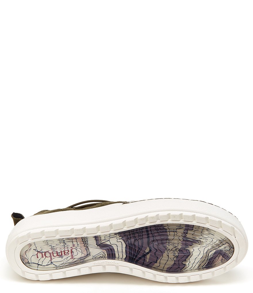 Jambu Erin Perforated Metallic Leather Slip On Sneakers