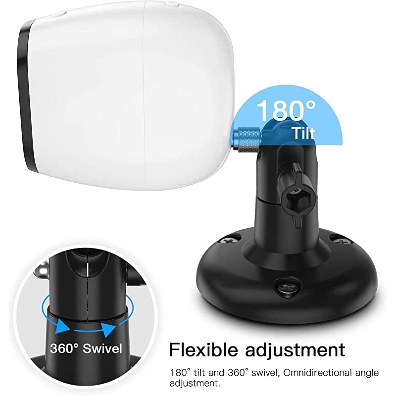 Upgraded Version?  Indoor/Outdoor Security Wall Mount for All Arlo Camera, Arlo Ultra, Arlo Essential, Wyze Cam Pan, eufyCam 2 - More Stable and Flexible Arlo Accessories(3-Pack,Black)