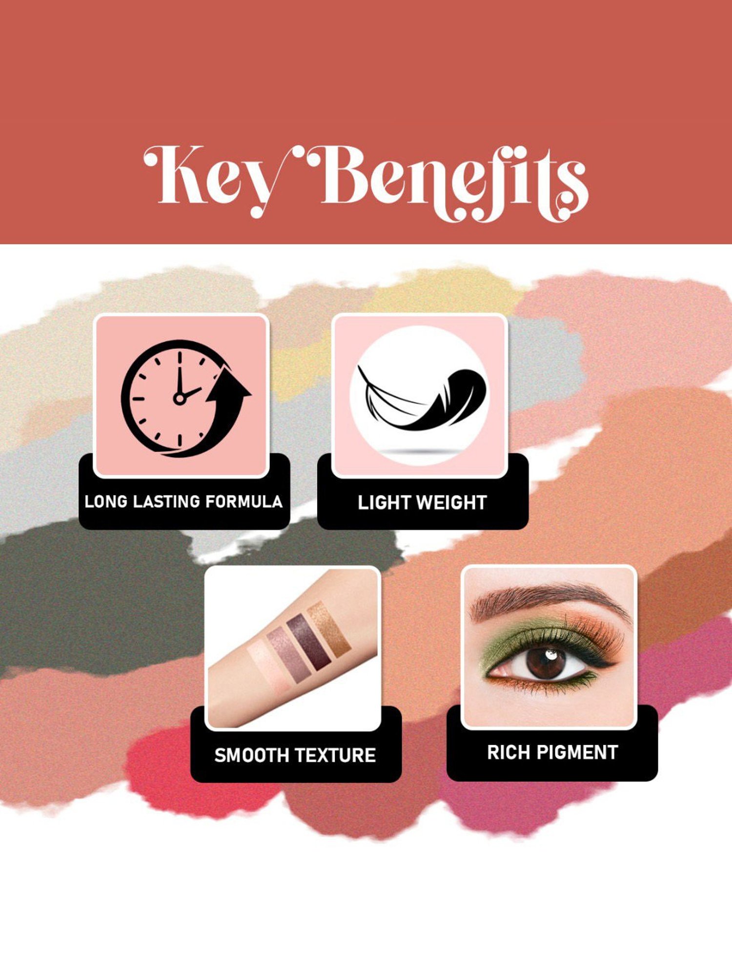 Half N Half Professional Makeup Eyeshadow Palette 02 Matte - 18 gm