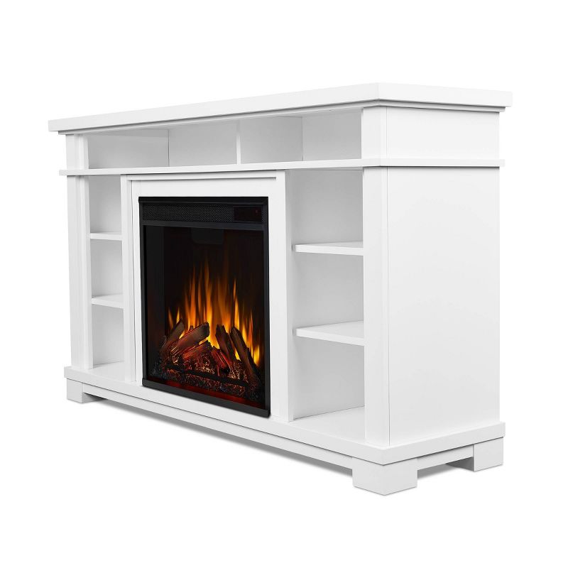 Real Flame Belford Electric Entertainment Fireplace White
