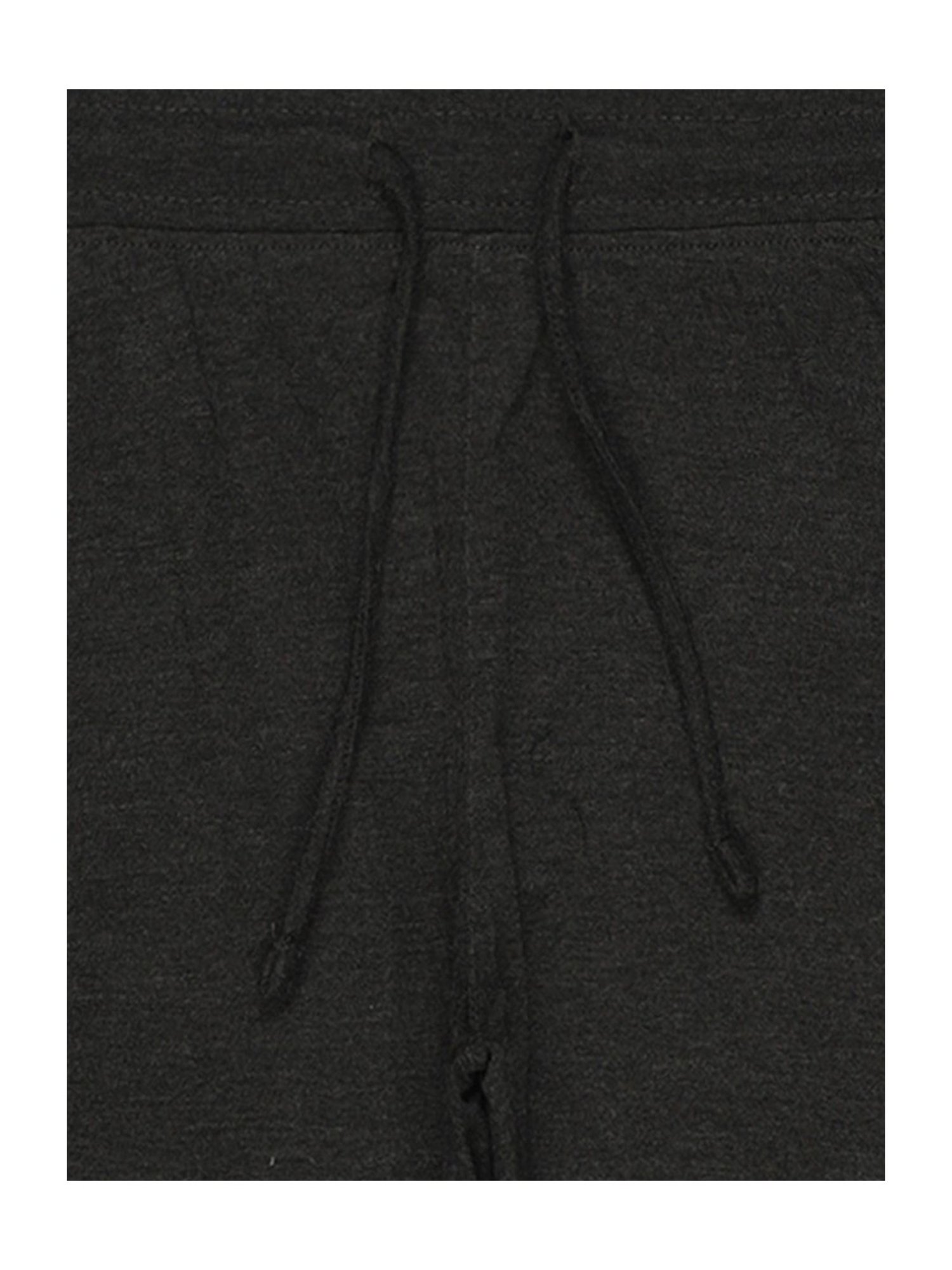Bodycare Boys Dark Grey Melange Solid Capri