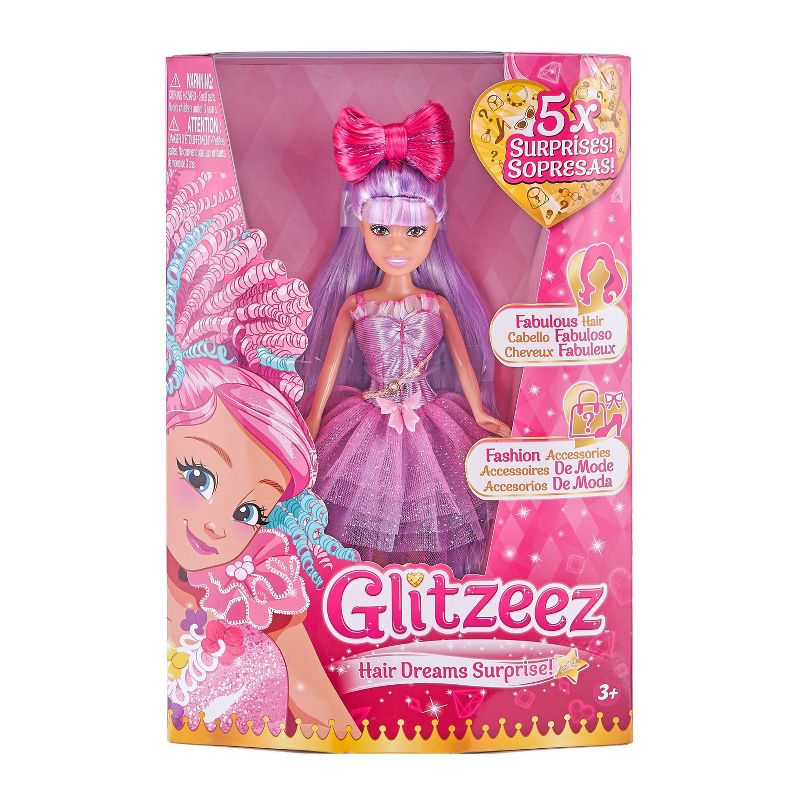 Glitzeez Hair Dreams Surprise Doll - Purple Hair