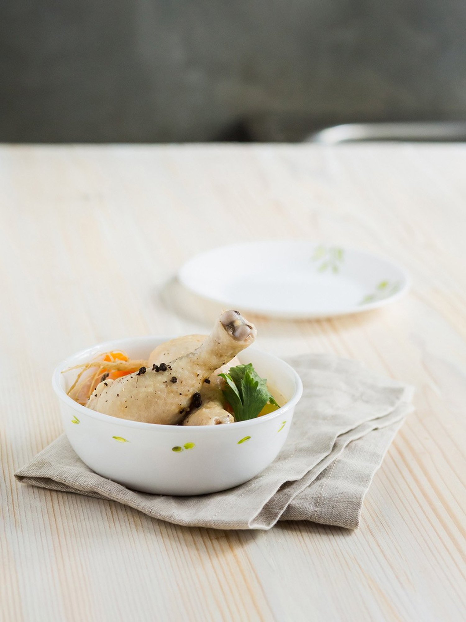 Corelle Livingware Plus Olive Garden 828ml Curry Bowl, Noodle Bowl Pack of 2