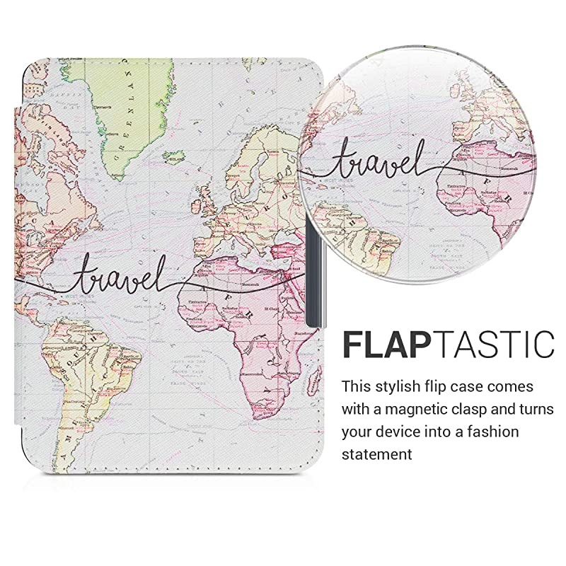 Case Compatible with Kobo Clara HD - Case e-Reader Cover - Travel Black/Multicolor