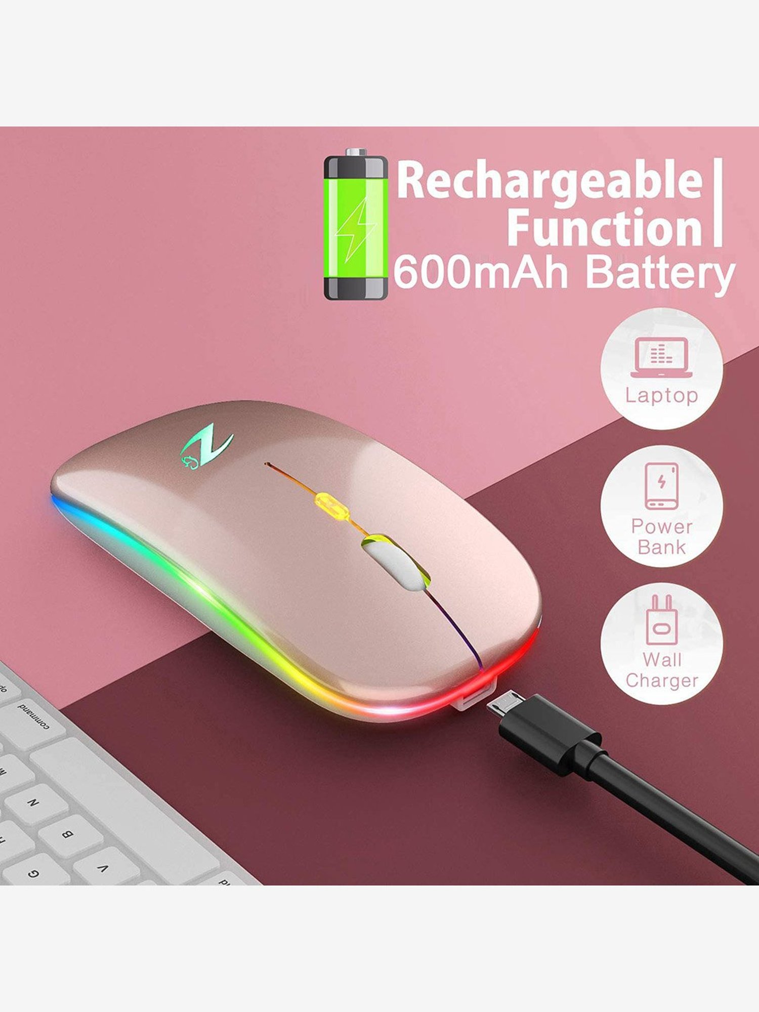 Zoook Blade Wireless Mouse (Rose Gold)