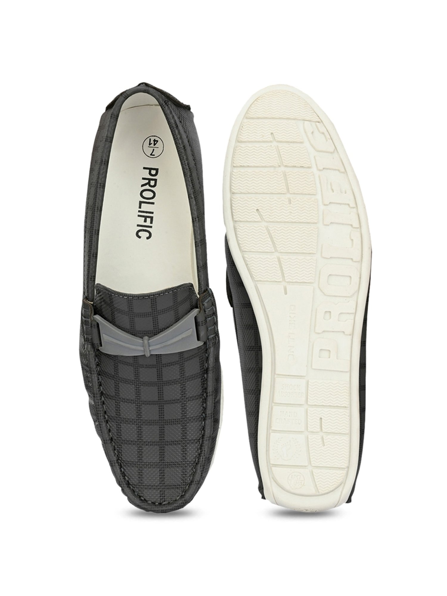 Prolific Men's Grey Casual Loafers