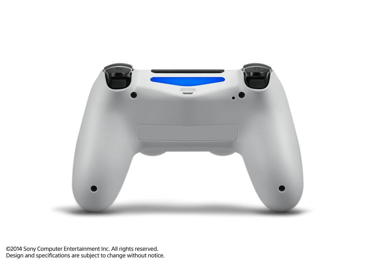 PS4 Controller Wireless, Dual Shock High Performance Gaming Controller for Playstation 4 /Pro/Slim/PC with Audio Function, Mini LED Indicator, USB Cable- Glacier White