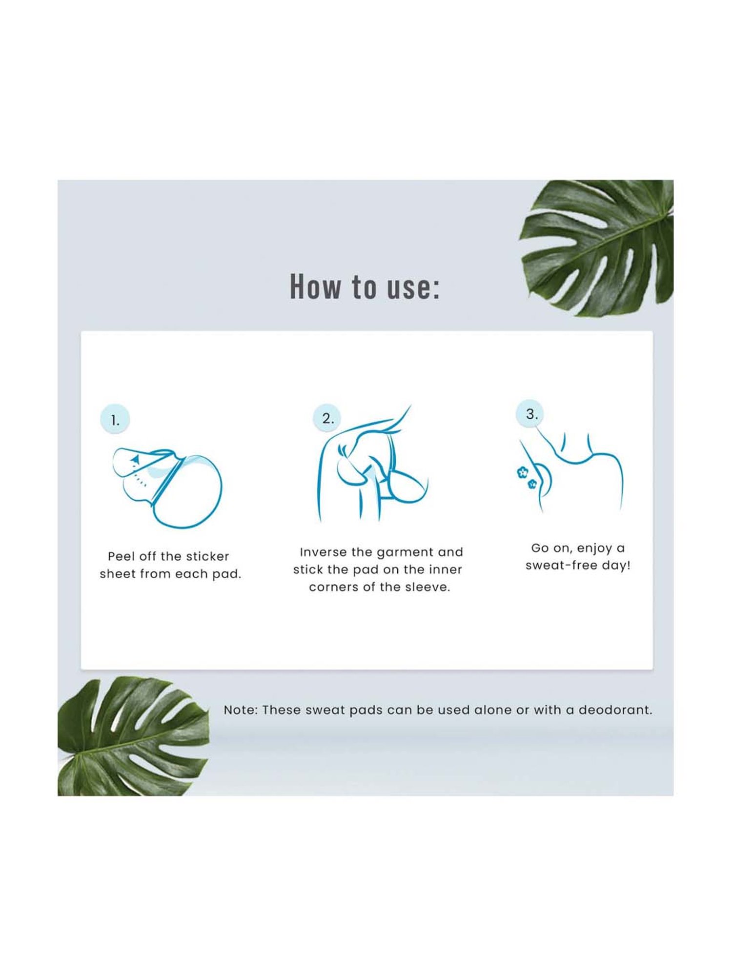 Sirona Anti Stain Underarm Sweat Pads - 24 Pad