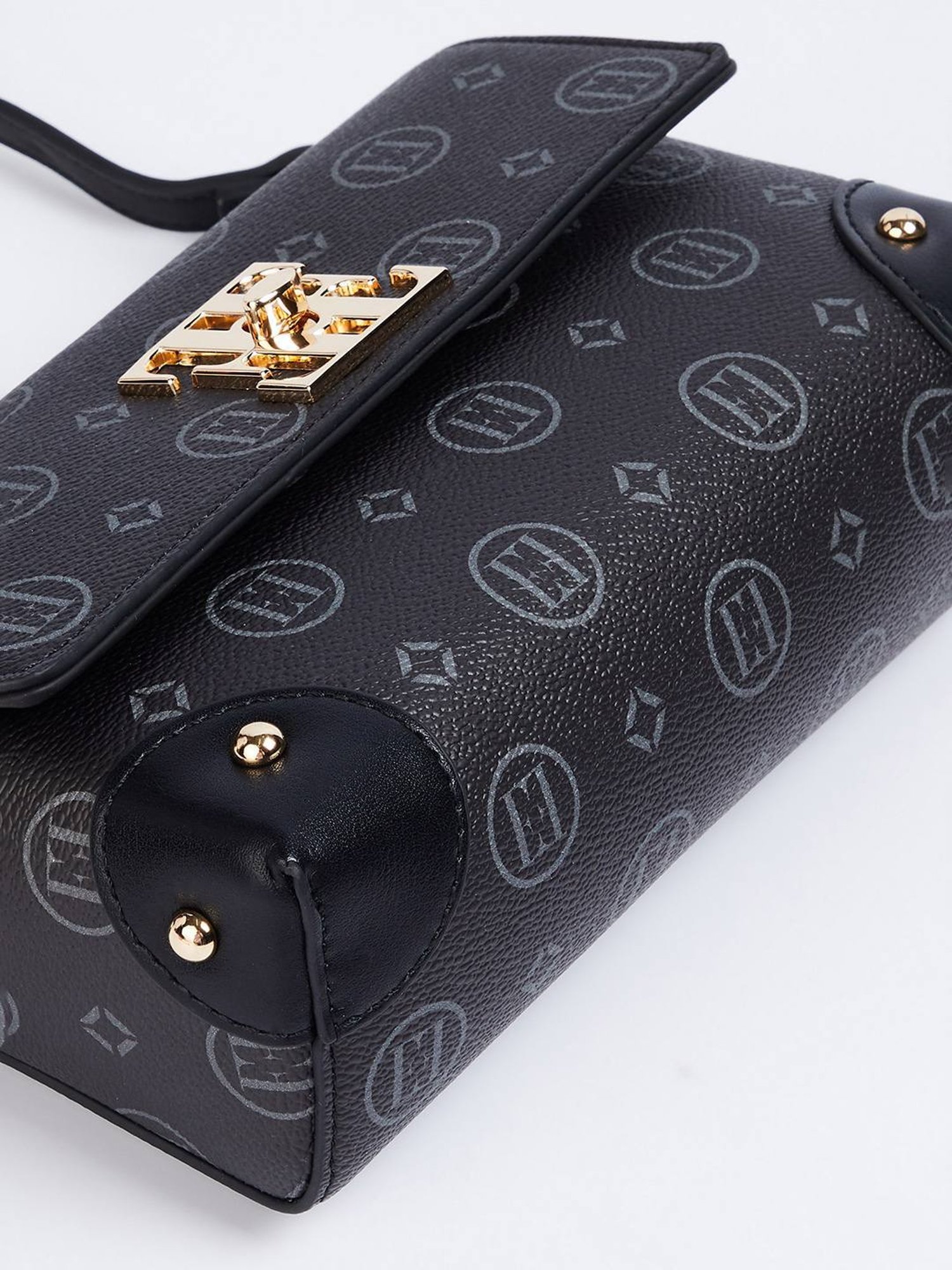 Elle Black Printed Sling Handbag