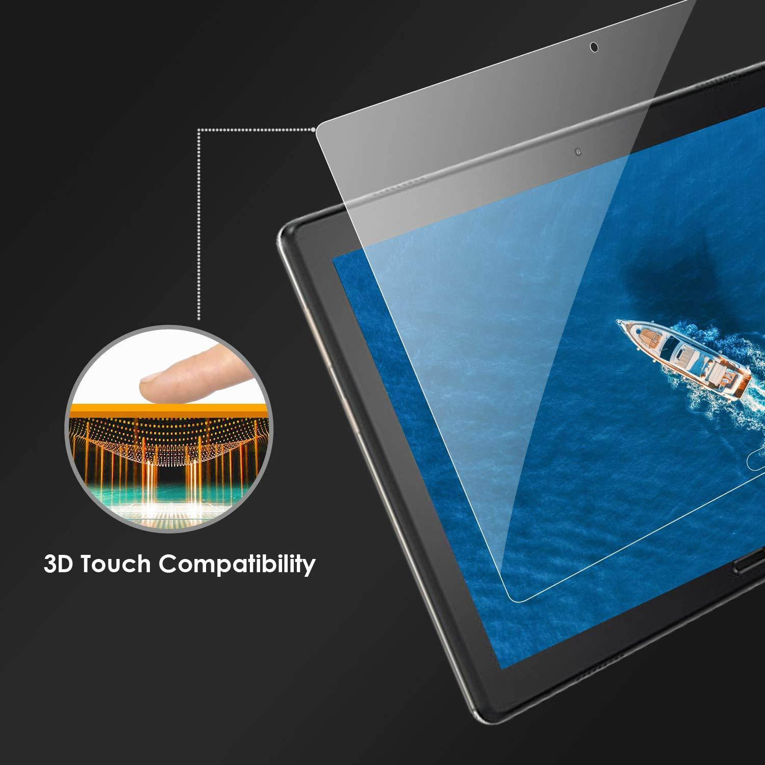 [2 Pack] Tempered Glass Screen Protector for Lenovo Tab E10(NOT Lenovo Smart Tab P10/M10) DETUOSI Screen Protector for Lenovo E10 TB-X104F Anti Explosion Scratch Resist Bubble Free