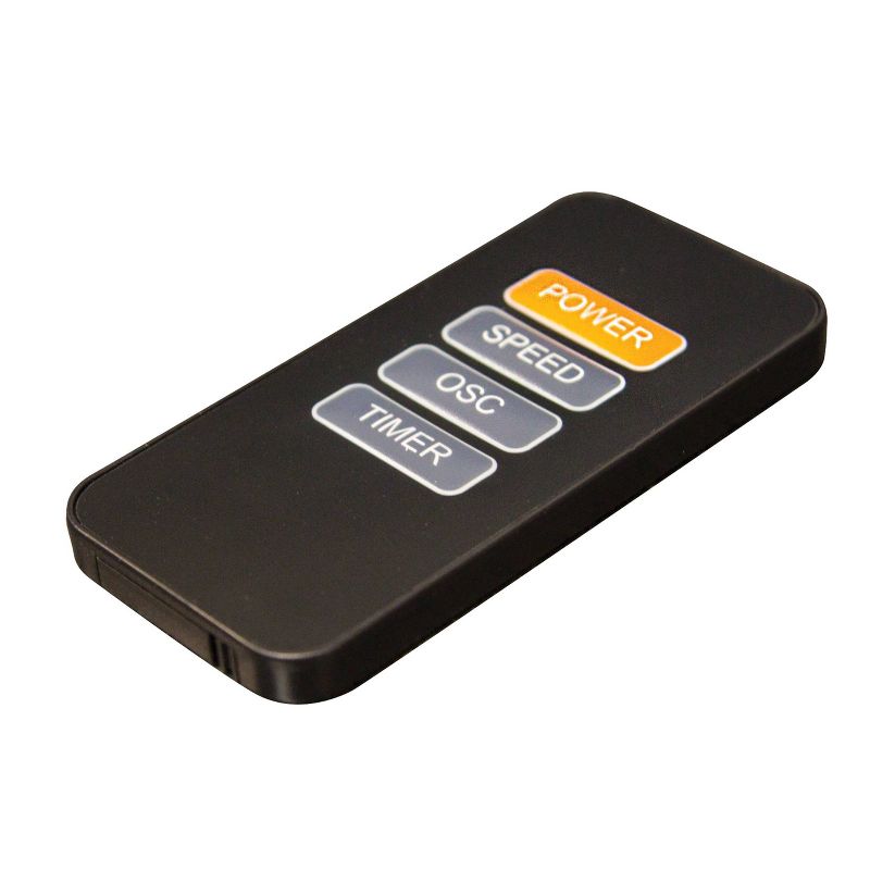 Comfort Zone 6" Oscillating Globe Fan with Remote Black