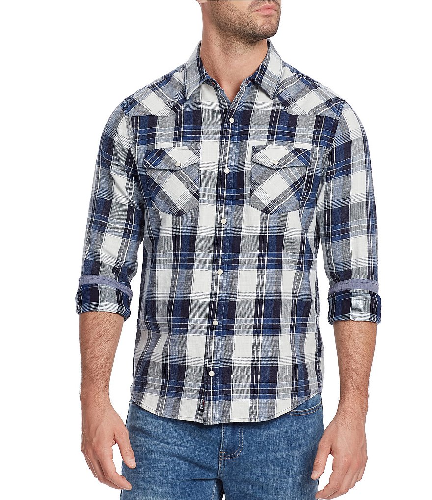 Flag and Anthem Mesa Long-Sleeve Plaid Vintage Washed Shirt