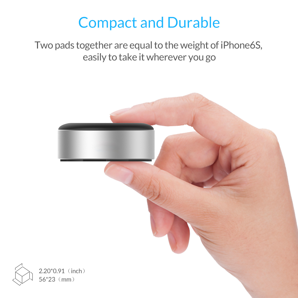 ORICO Compact Aluminum Laptop Stand Good Heat Dissipation Footpad Universal Tablet Stand for Home,Office,PC,Laptop MacBook, Lenovo, Asus, Dell