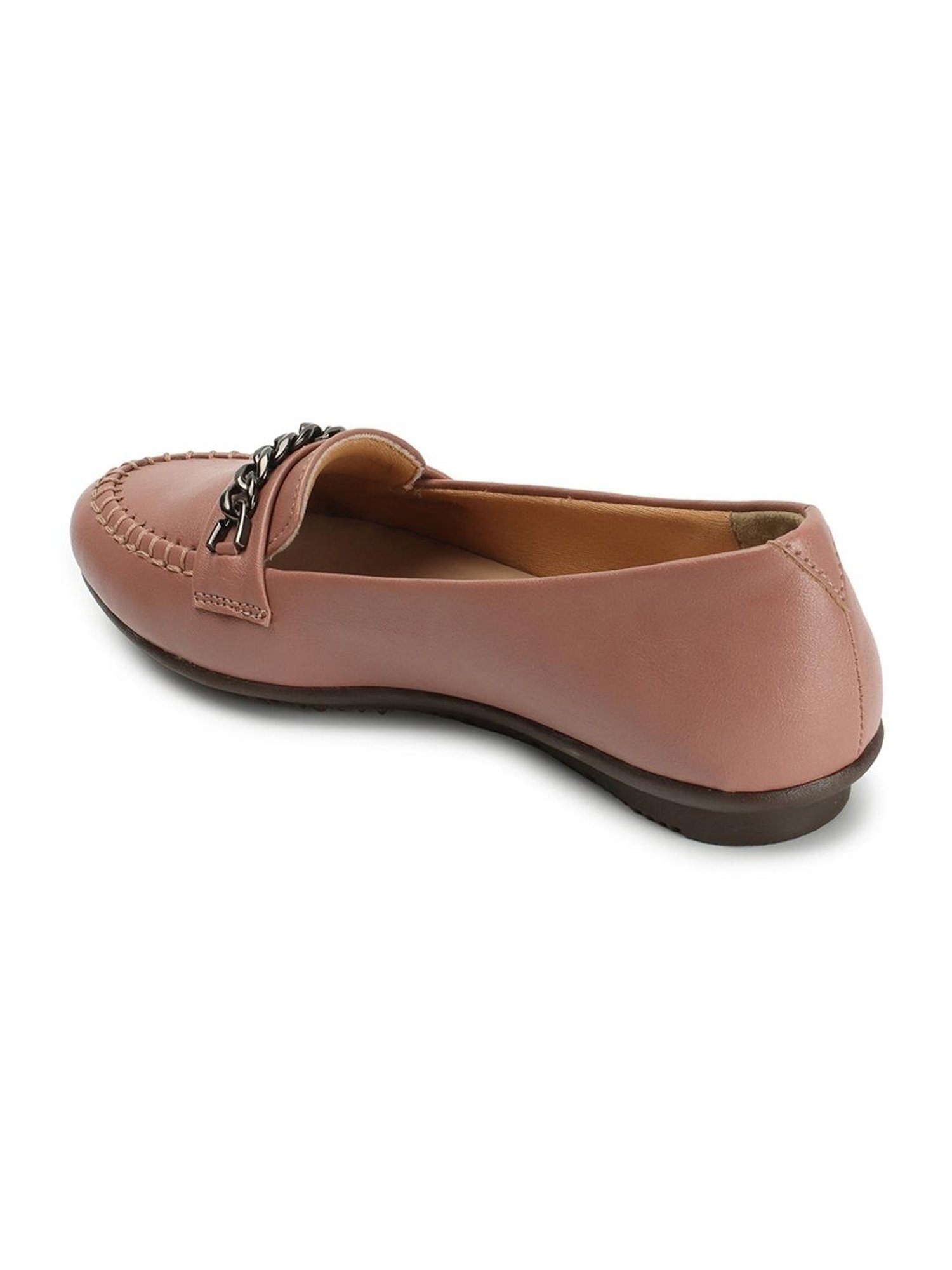 Elle Women's Peach Casual Loafers