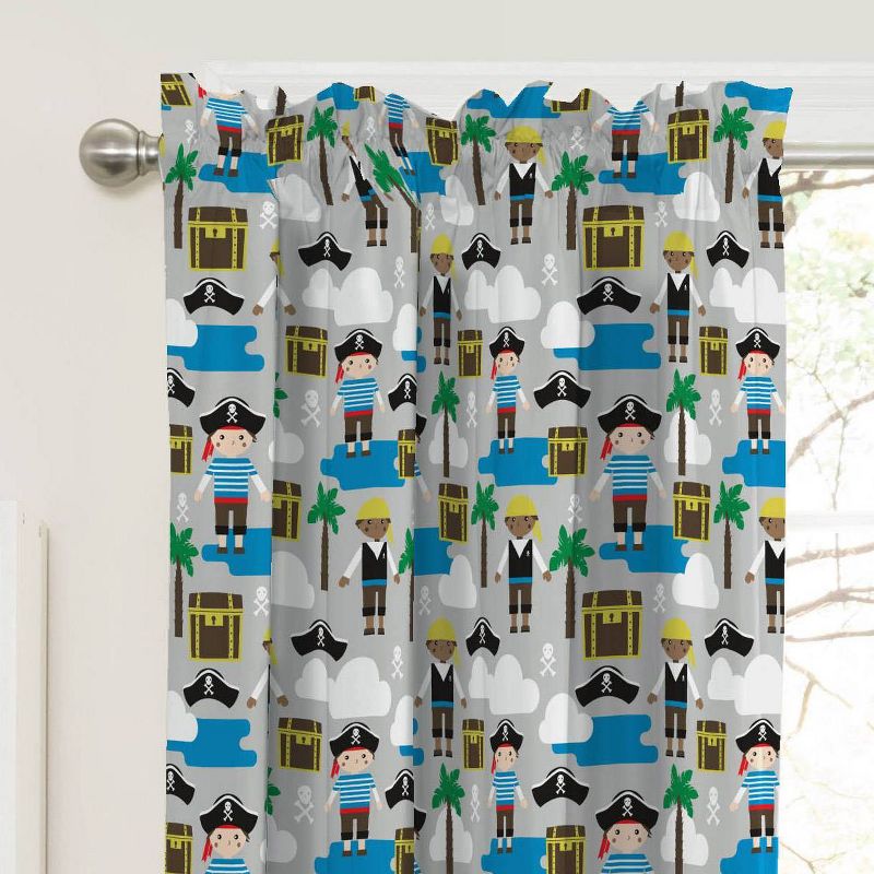 Crayola Pointillist Pansy Curtain Panel