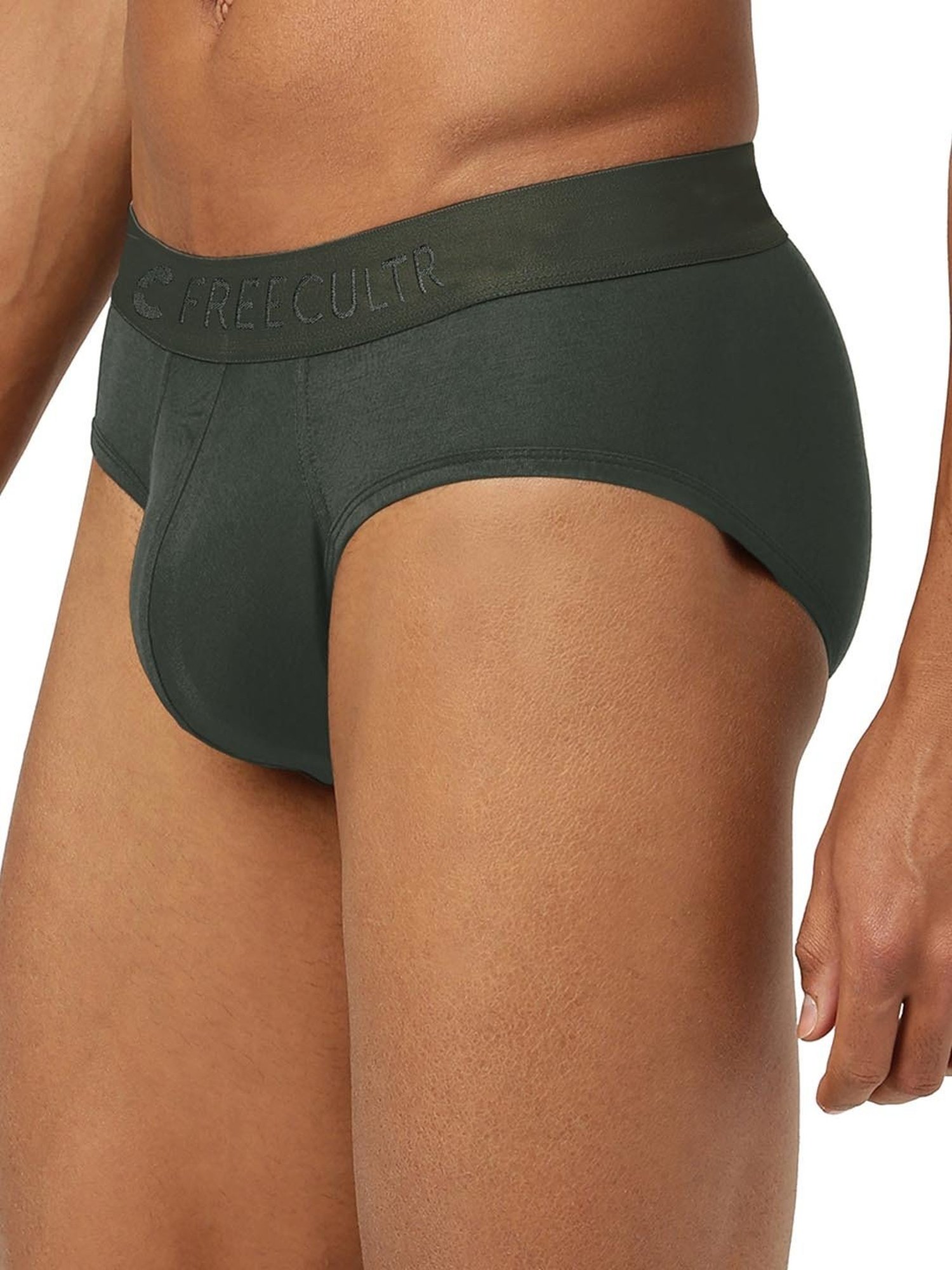Freecultr Avocado Green Comfort Fit Briefs