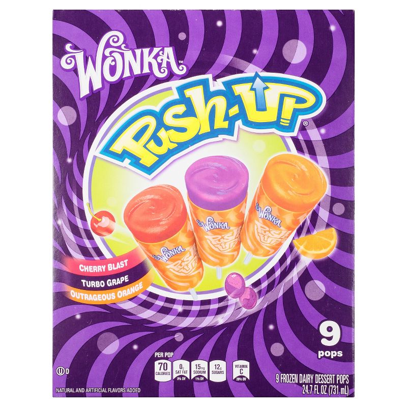 Wonka Rainbow Frozen Dessert Pops- 9pk