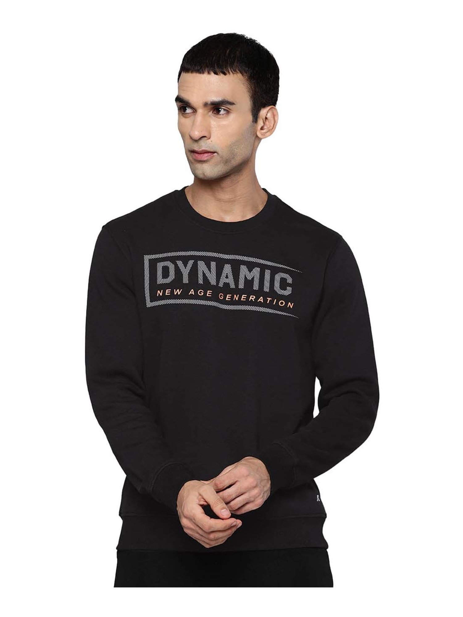 ALCIS Black Graphic Print Sweatshirt