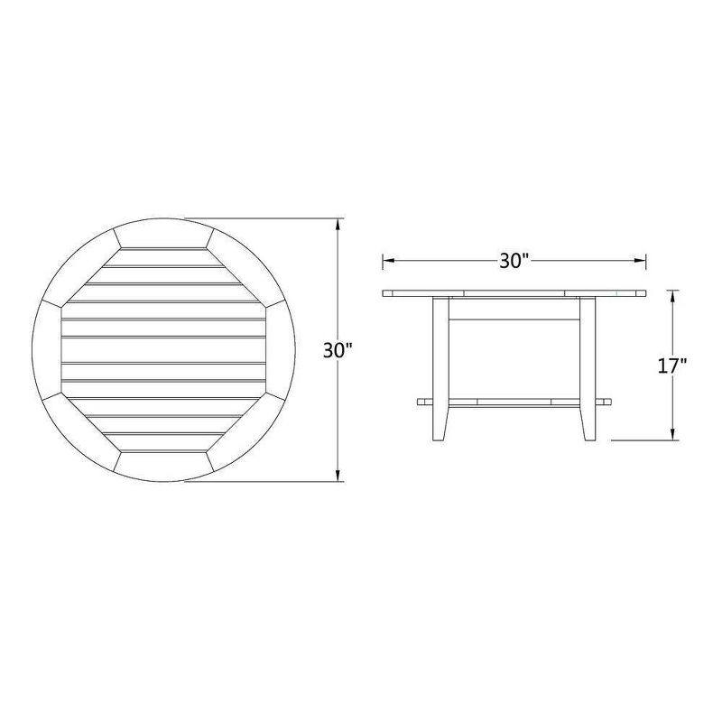 Sopra Wood Patio Coffee Table - Cambridge Casual