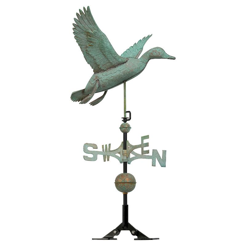 24" Duck Weathervane - Copper Verdigris - Whitehall Products