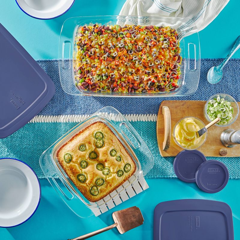 Pyrex Easy Grab 8pc Glass Bake and Store Set