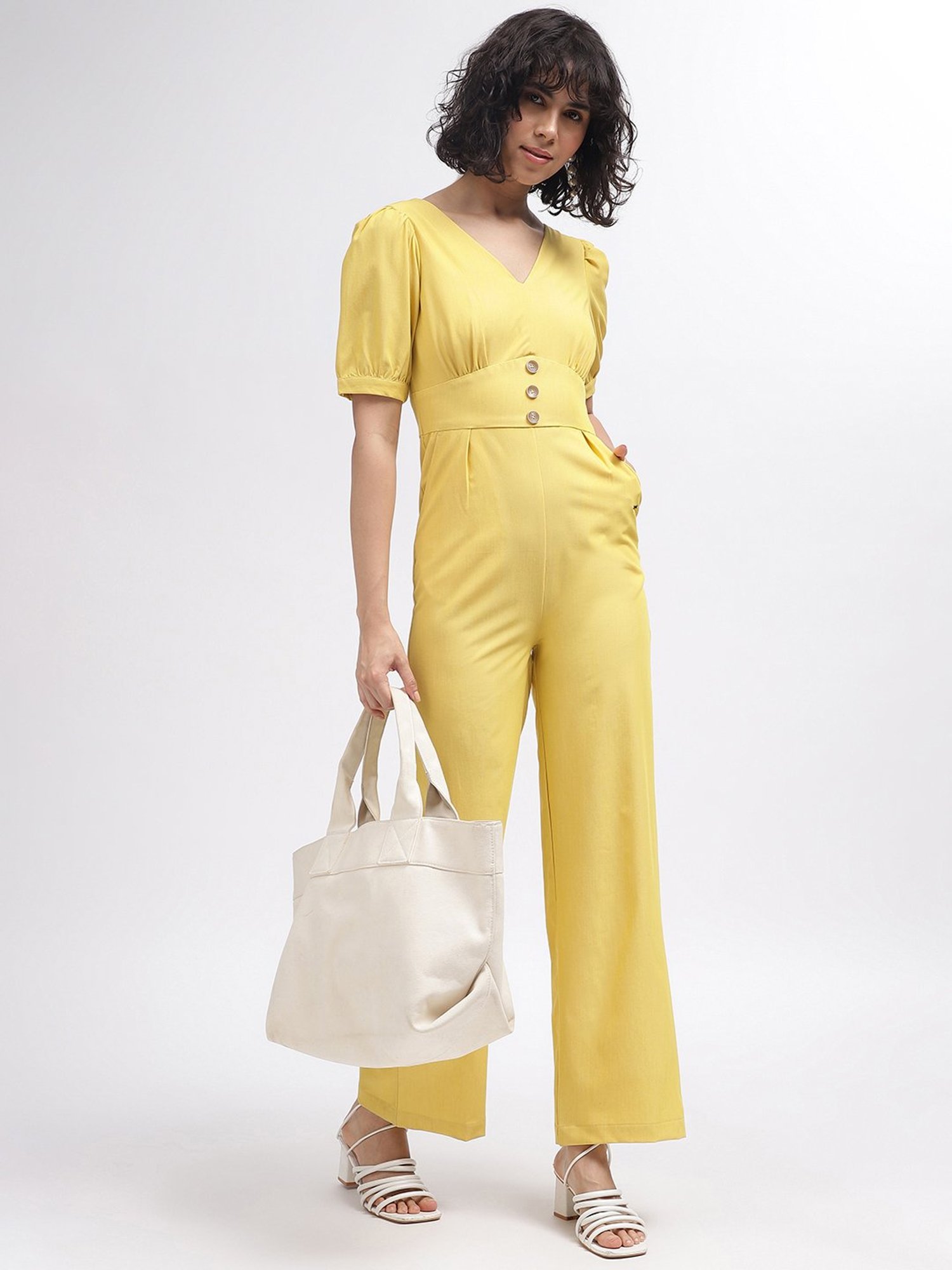 Elle Yellow Maxi Jumpsuit
