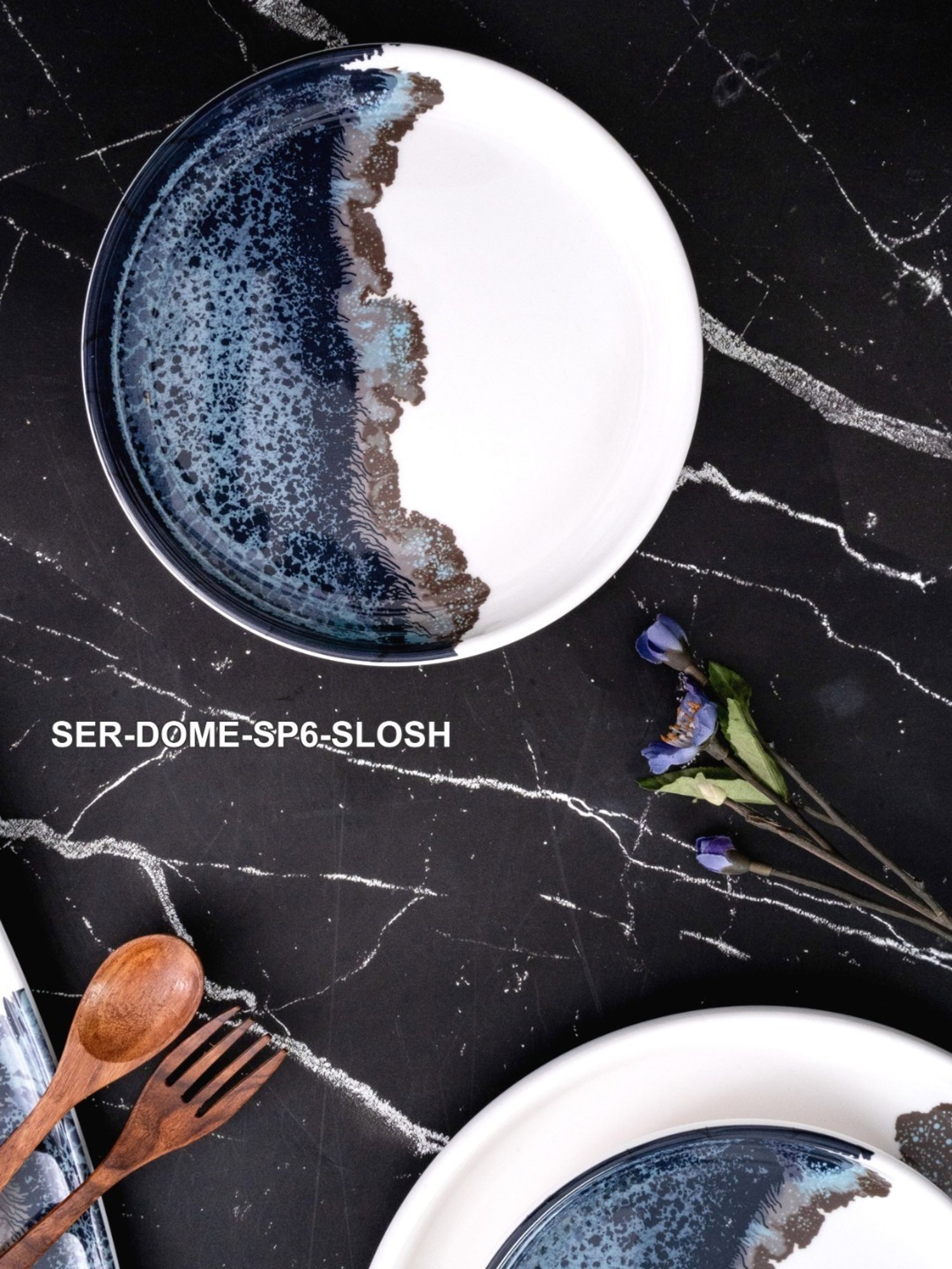 Servewell Multicolor Melamine Side Plate - Set of 6