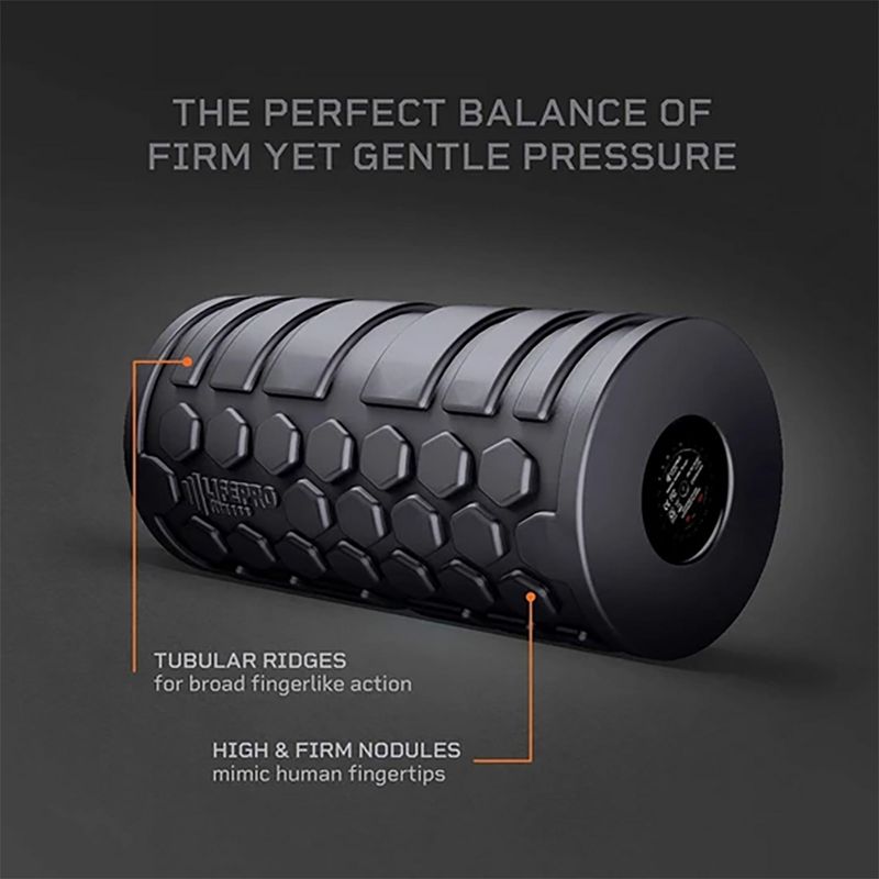 Lifepro LPSRGBLK Velocity 4 Speed Vibrating Deep Muscle Tissue Trigger Point Massage Workout Exercise Therapy Recovery Foam Massager Roller, Black