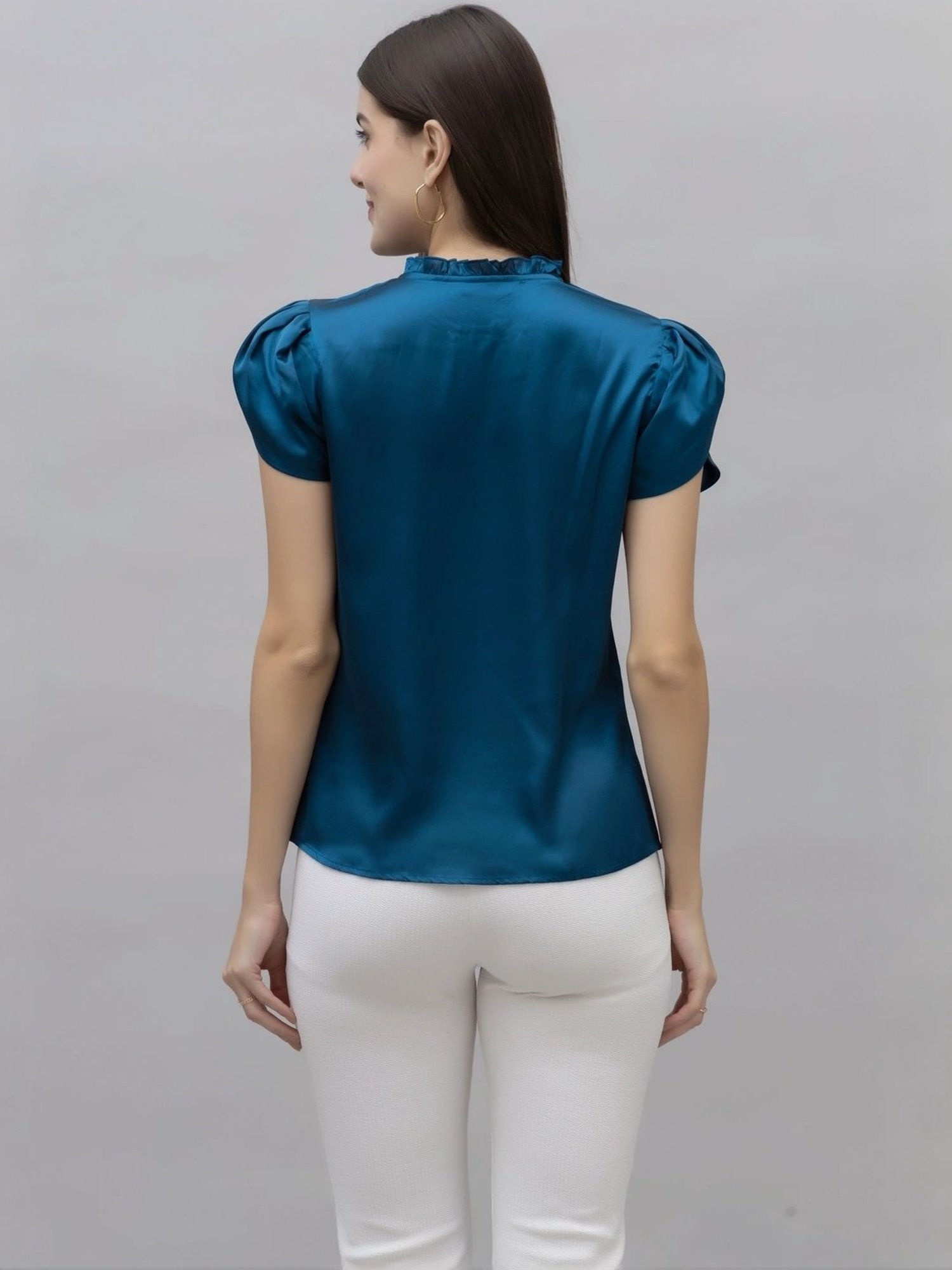 PURYS Blue Regular Fit Top