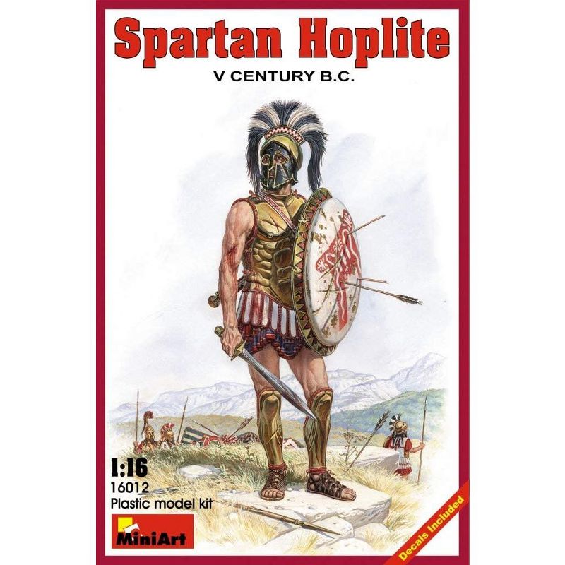 MiniArt 16012 Historical Figures Series: Spartan Hoplite 1:16 Scale Model Kit