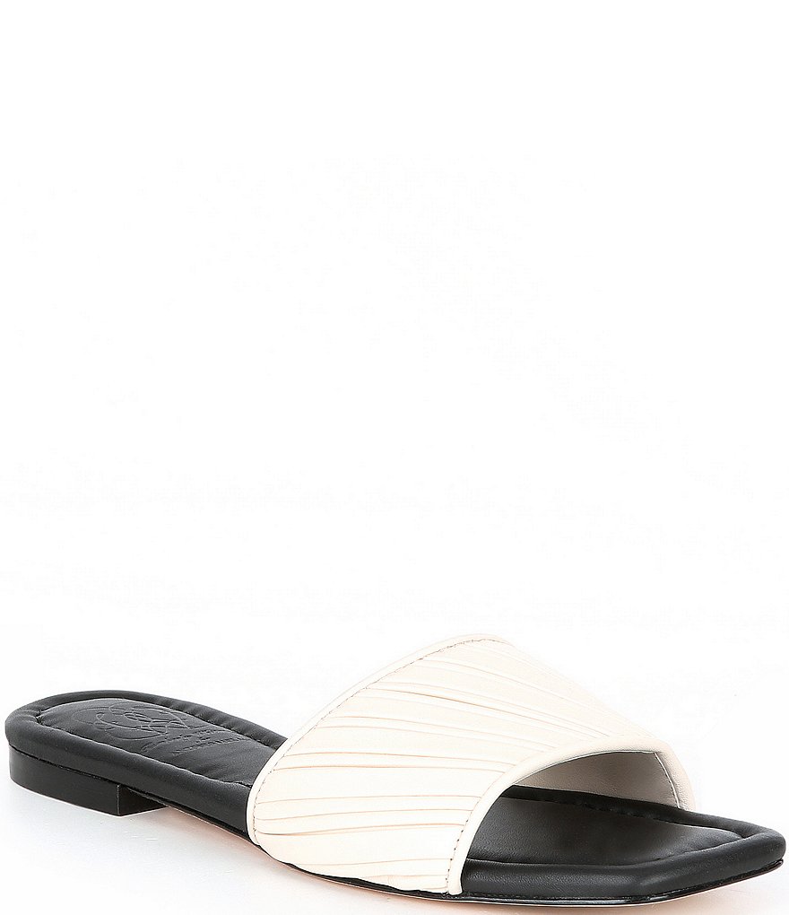 Antonio Melani x Kimberly Whitman Magnolia Pleated Leather Dress Flats