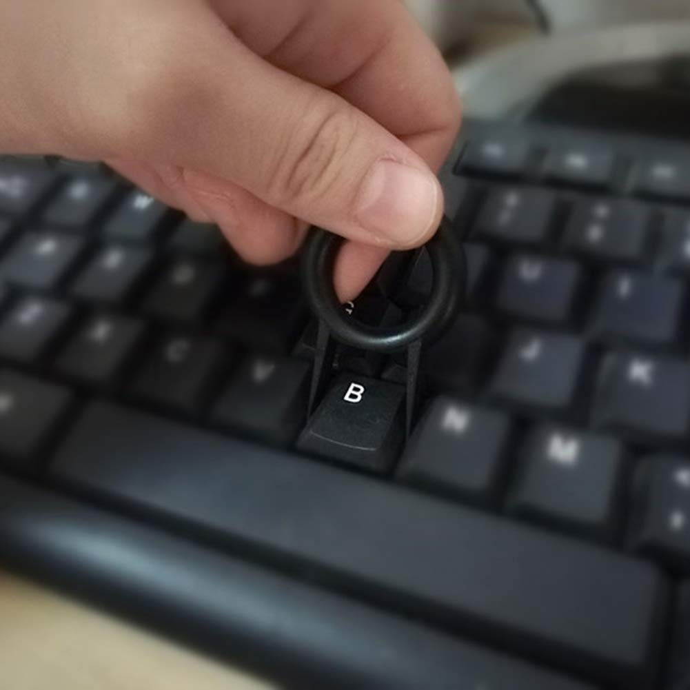 6 Pieces Mechanical Keyboard Keycap Puller Key Puller Key Cap Remover Keyboard Fixing Tool for Mechanical Keyboard, Black