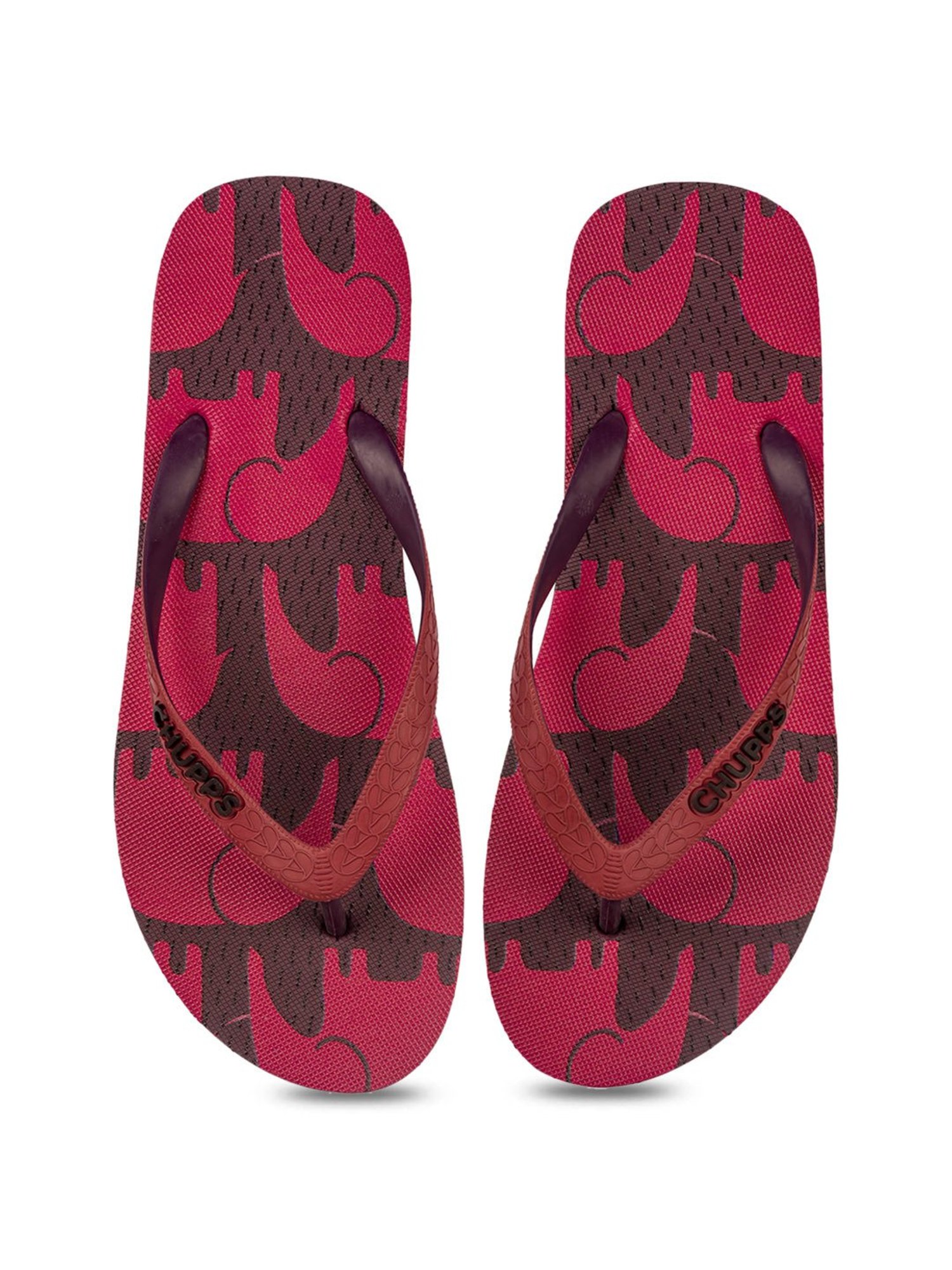 Chupps Men's Red Flip Flops