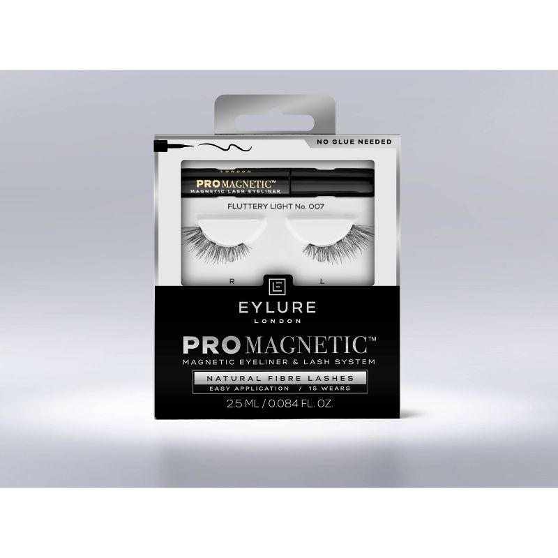 Eylure ProMagnetic Natural Fiber False Eyelashes No.7 - Black - 1pr