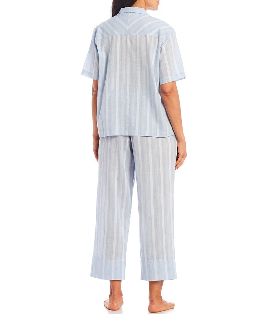Cabernet Dobby Striped Woven Coordinating Pajama Set