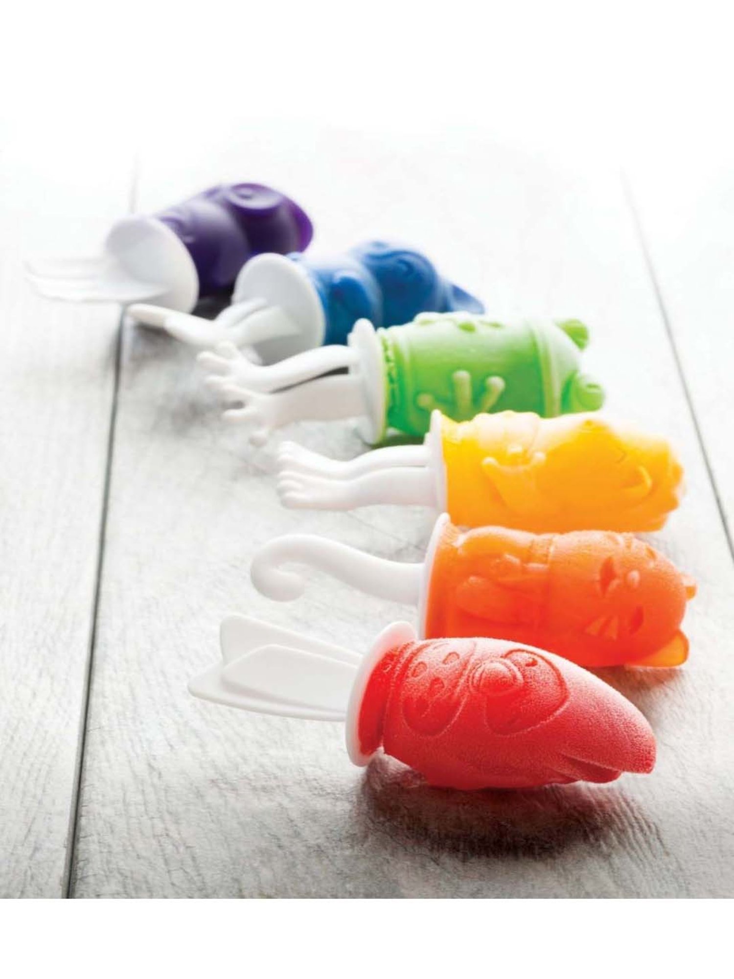 Zoku Multicolor Plastic Ice-Cube Pop Mould - Set of 6