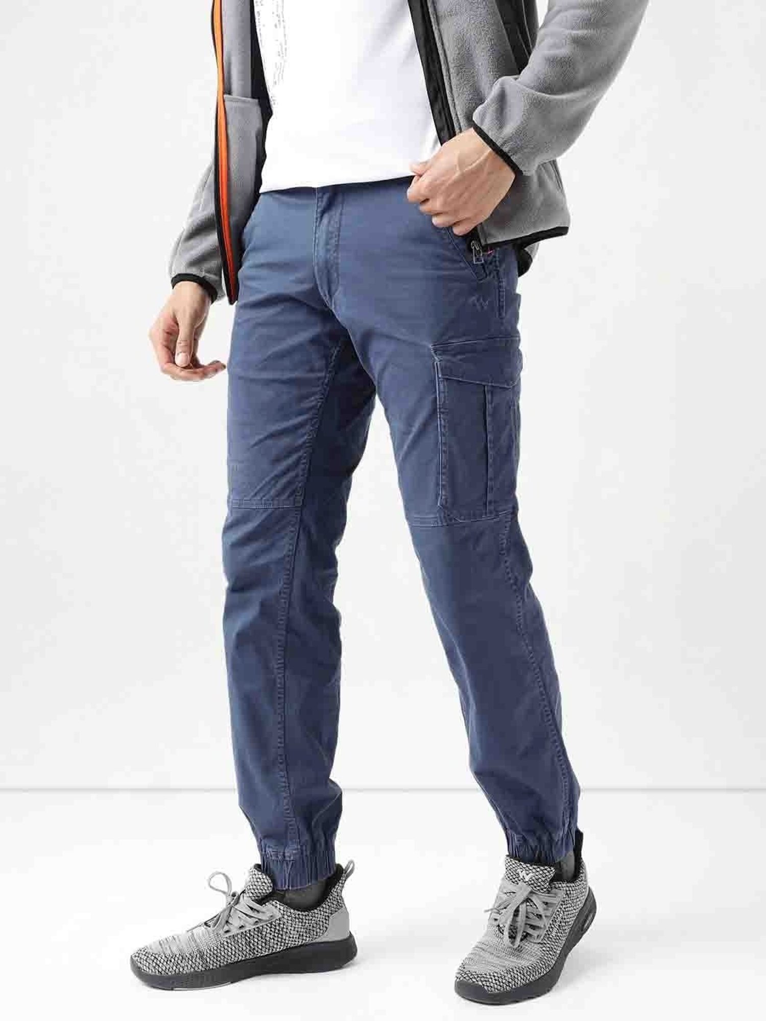 Wildcraft Blue Regular Fit Cargos