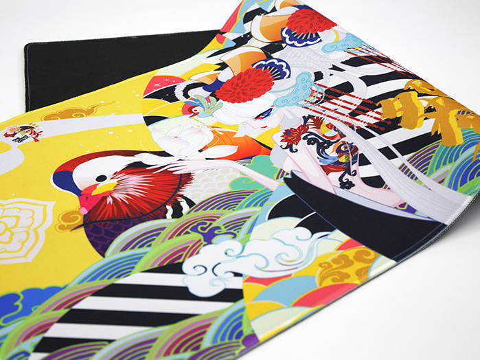 Varmilo Extra Large National Beauty Beijing Opera Desk Pad/Mat with Stitched Edges  Mouse Pad