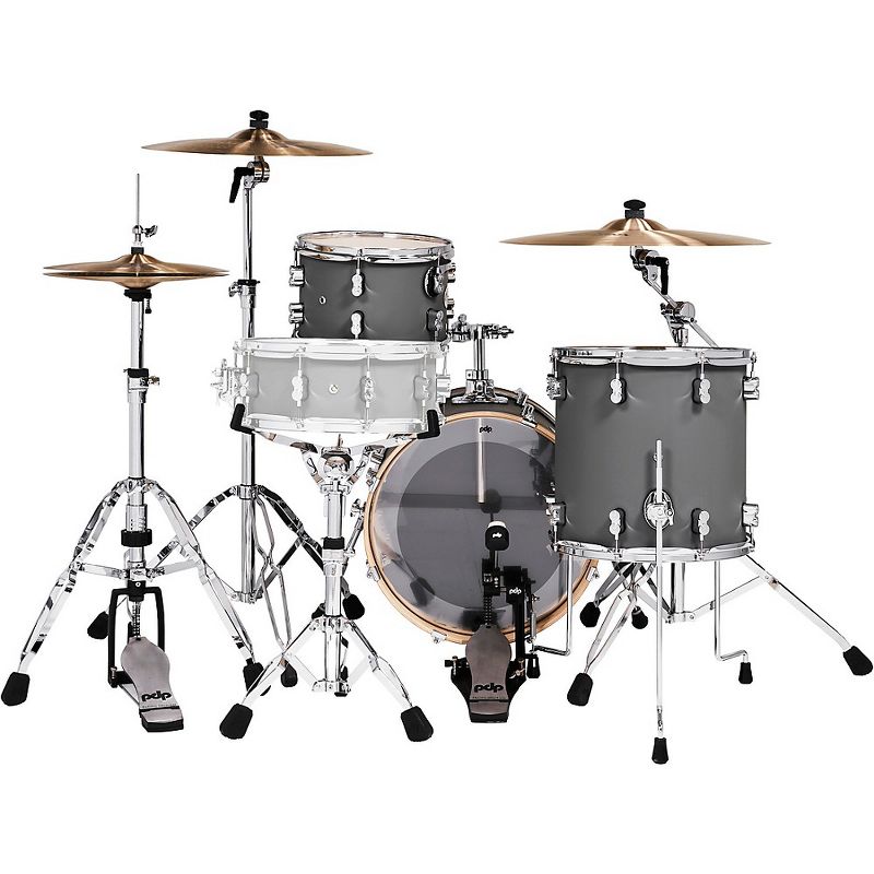 PDP by DW Concept Maple 3-Piece Bop Shell Pack Satin Pewter