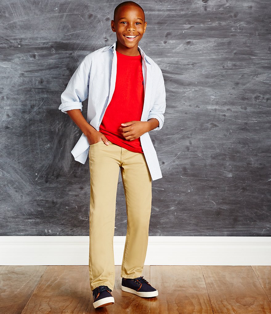 Class Club Big Boys 8-20 Stretch Twill Cargo Pants