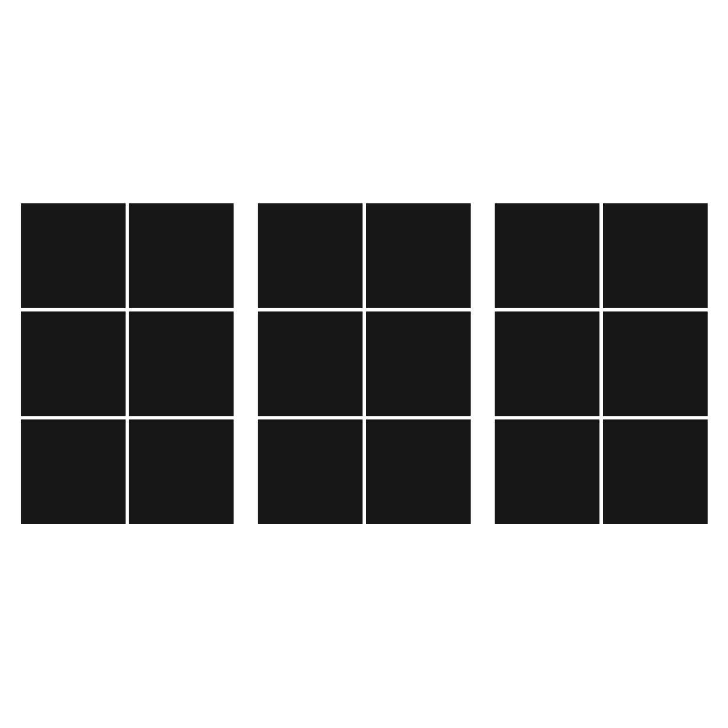 LiteMark 5.5 Inch Golden Yellow Square Decals - Pack of 8