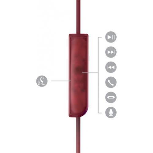 TCL Sunset Orange In-ear Headphones with Mic - SOCL300OR - Stereo - Wired - 28 Ohm - 10 Hz - 23 kHz - Earbud - Binaural - In-ear - Sunset Orange, Translucent