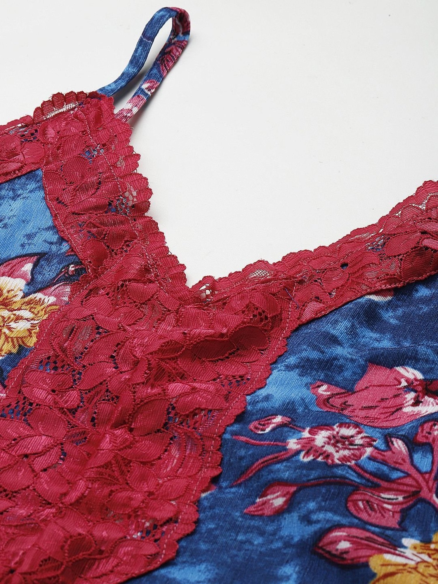 Ms.Lingies Blue Printed Nighty