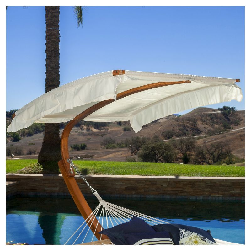 Grand Turk Wood Patio Hammock - Teak - Christopher Knight Home
