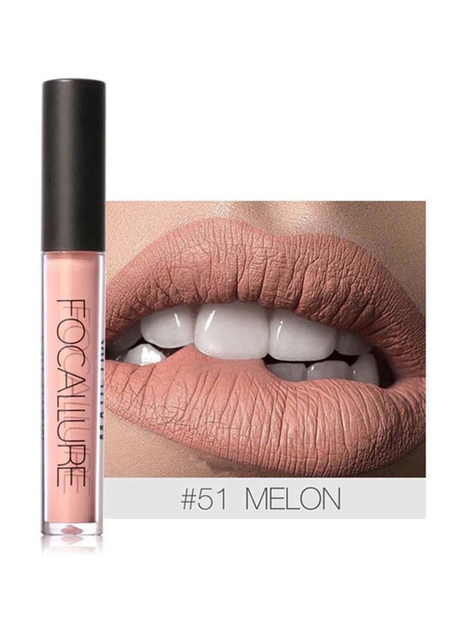 FOCALLURE Matte Liquid Lipstick Melon - 6 gm