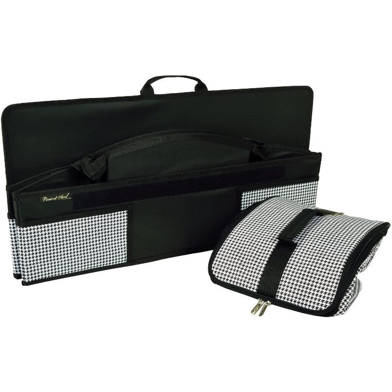 Picnic at Ascot - Ultimate Heavy Duty Trunk Organizer w/Cooler - No Slide Rigid Base - 70 LB Capacity - 30" wide x 14.75" deep X 9" high - Houndstooth