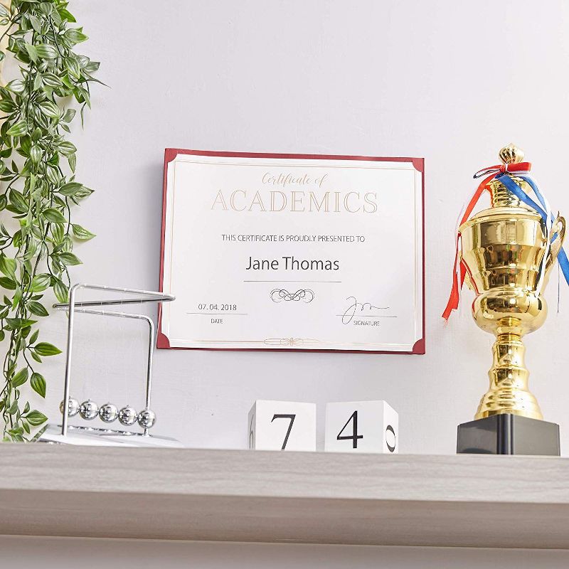 Best Paper Greetings 48-Pack Gold Foil Certificates of Academics Award Paper Sheets, A4 Letter Size 8.5 x 11 in