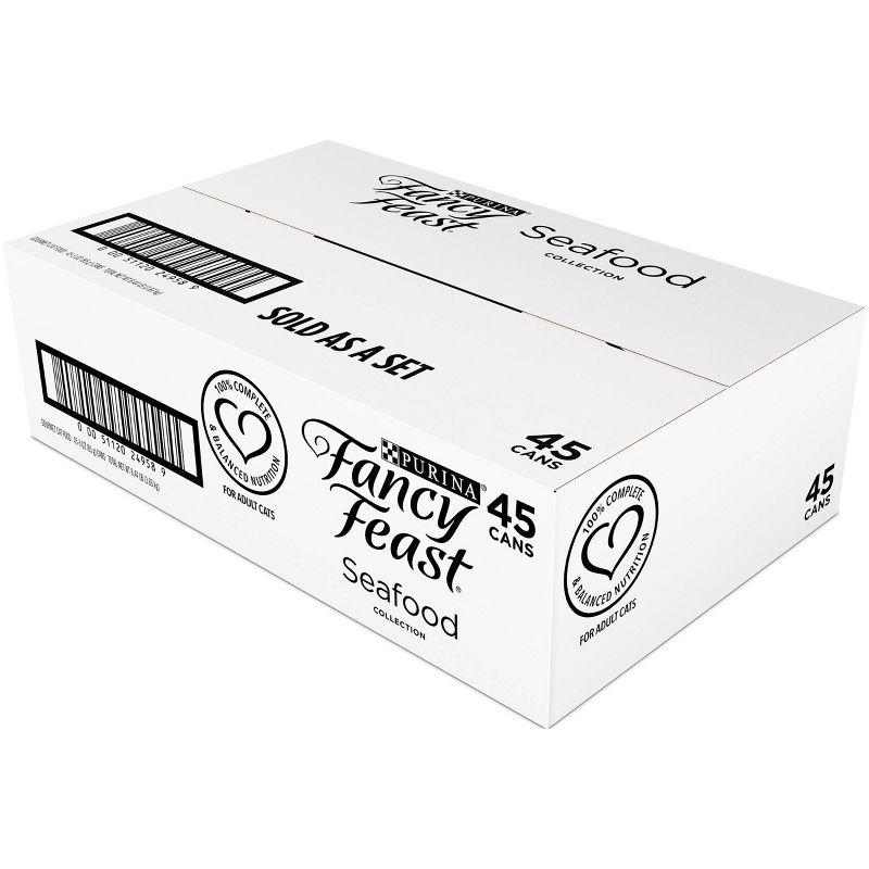 Fancy Feast Grilled & Medleys Seafood Gourmet Wet Cat Food - 3oz / 45ct Variety Pack